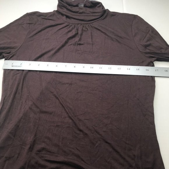 Suzie Couture Women's Turtle Neck Top Petite Small Brown New With Tags - Picture 8 of 13